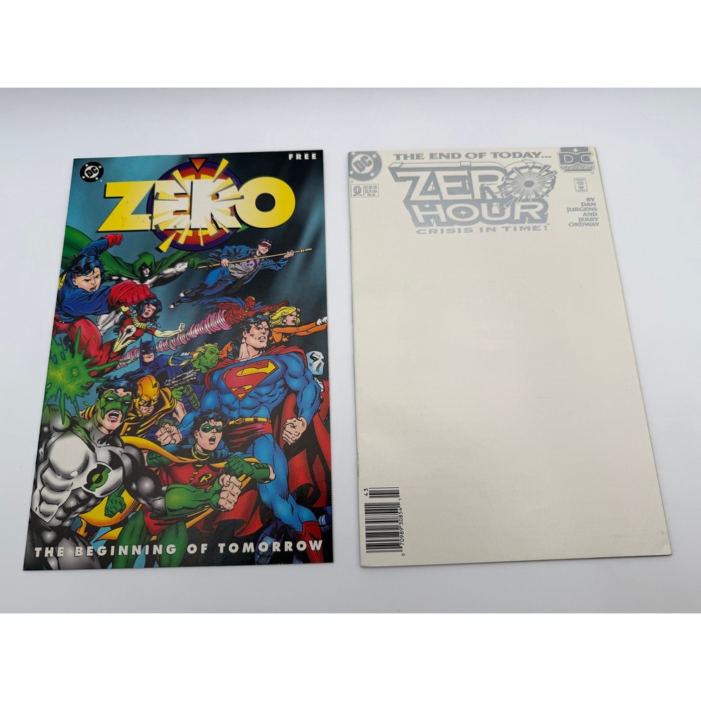 DC Comics Zero Hour Crisis in‎ Time 0 September 1994 White Cover & Wizard Insert